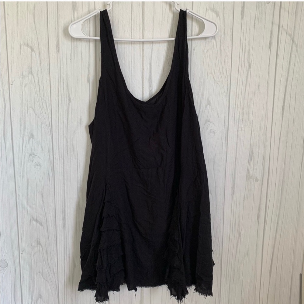 Intimately Free People Black Flowy Tank Top